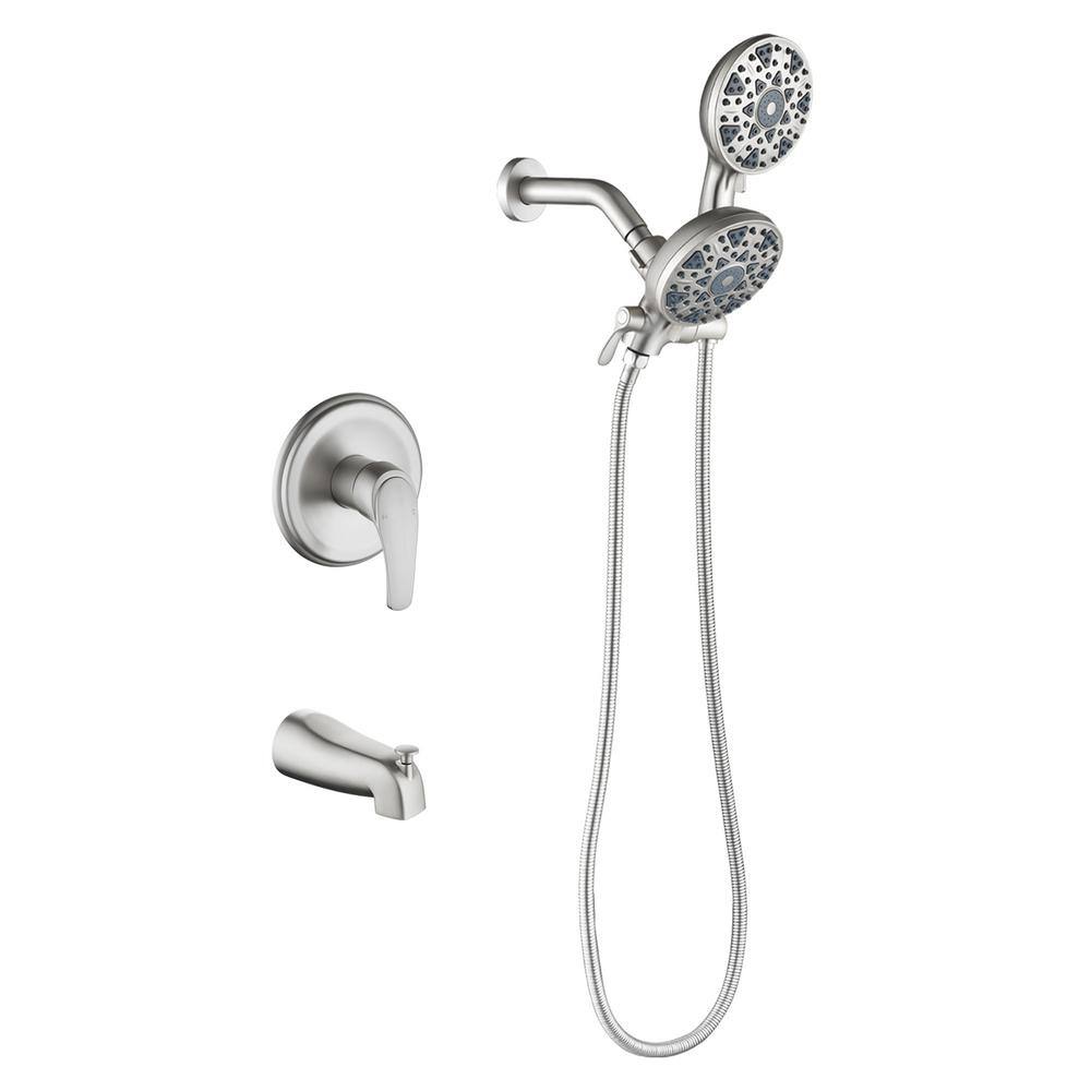 Ami Single Handle 6-Spray Tub and Shower Faucet 1.8 GPM with Spout in. Brushed Nickel (Pressure Balance Valve Included) price history on PriceWatchPro