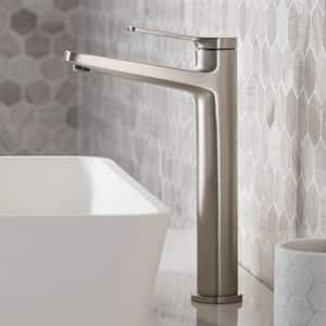Indy Single Hole Single-Handle Bathroom Faucet with Pop-Up Drain in Spot Free Stainless Steel