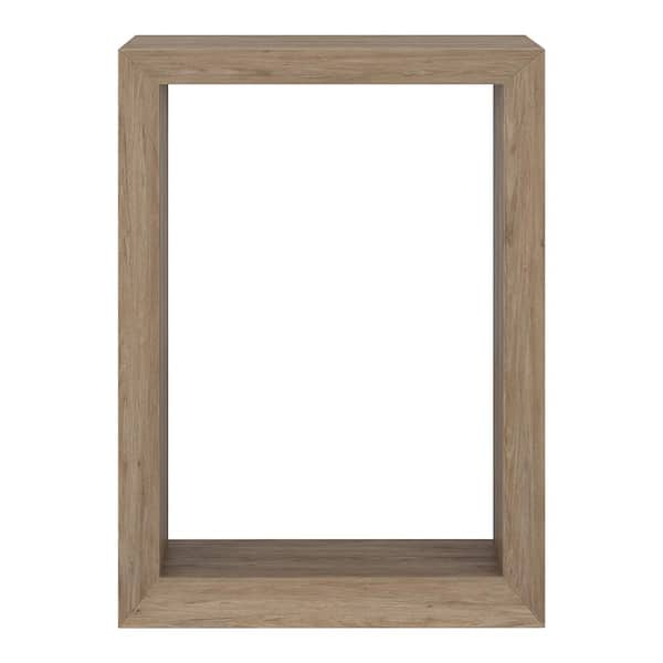 Meyer&Cross Osmond 22 in. Antiqued Gray Oak Rectangle MDF Top Console ...