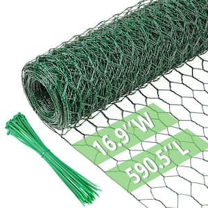 16.9 in. x 49.25 ft. Plastic Garden Fence