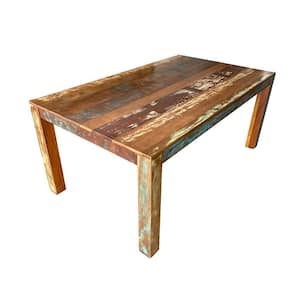 Danielle Gray Wood 72 in. 4 Legs Dining Table (Seats 6)