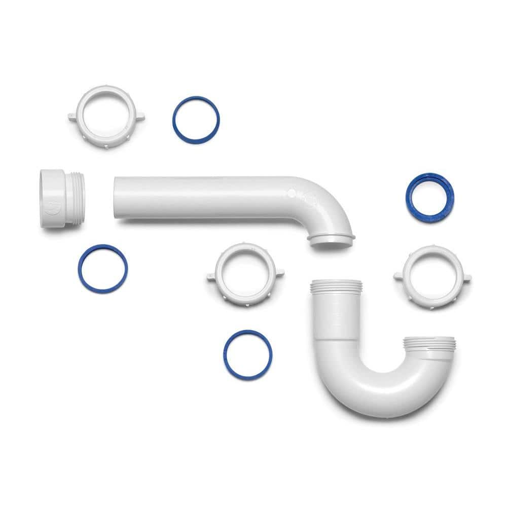1-1/2 in. White Plastic Sink Drain P-Trap with Reversible J-Bend price history on PriceWatchPro