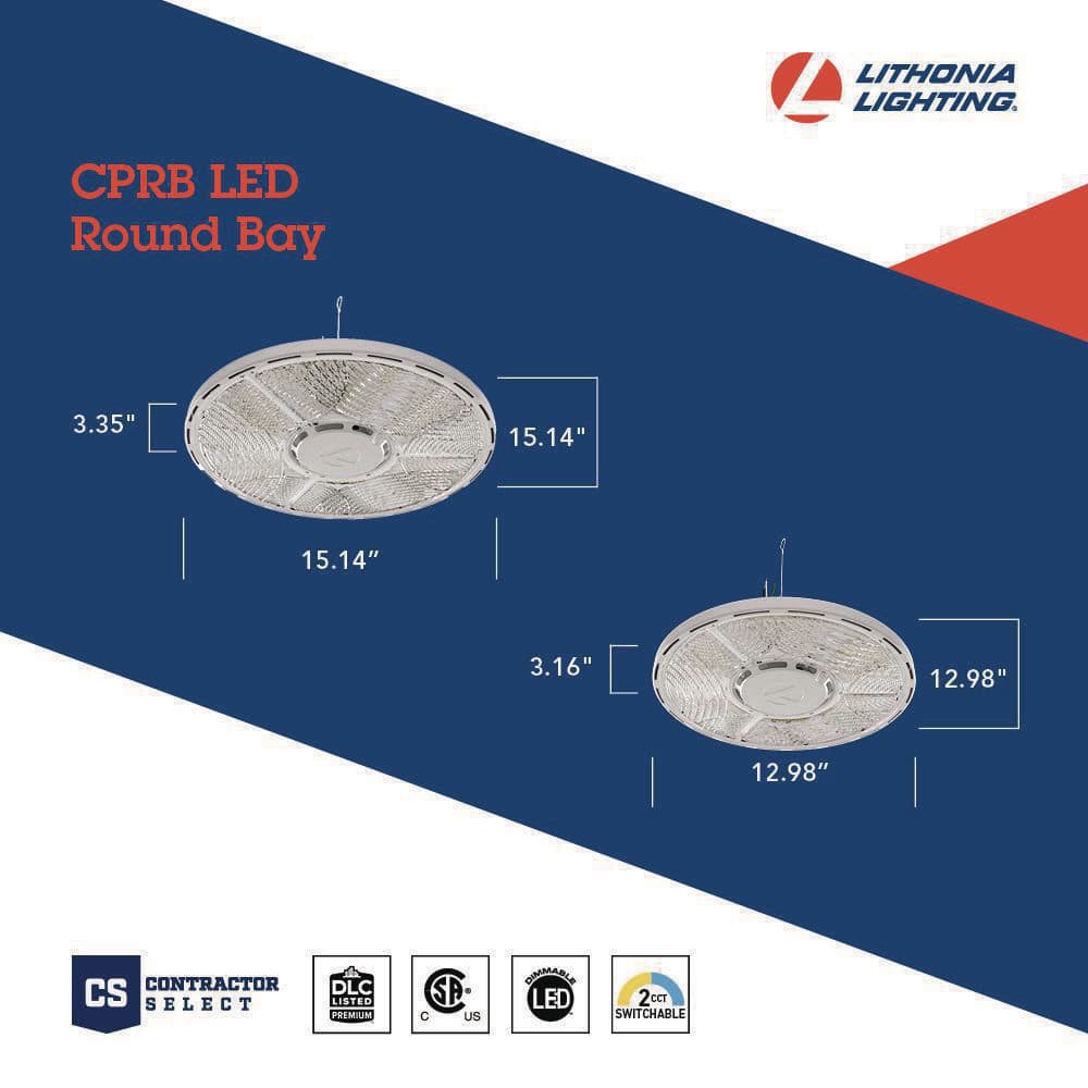 Matte Black Aluminum LED Round High Bay Light