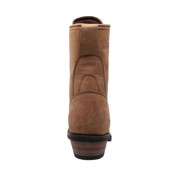 tan leather boots size 8