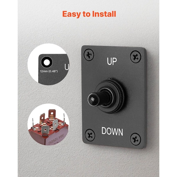 VEVOR Toggle Switch, 6 Pin Momentary Polarity Reversing Toggle