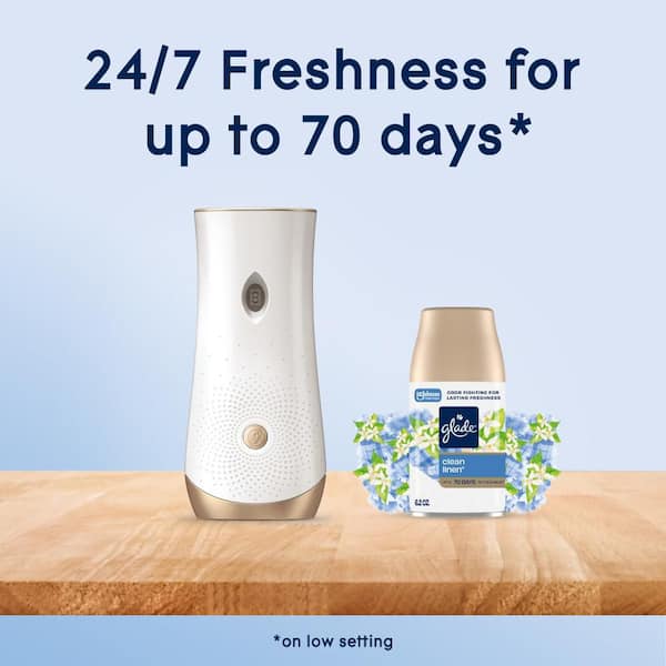 Glade Automatic Spray Air Freshener Starter Kit, Clean Linen