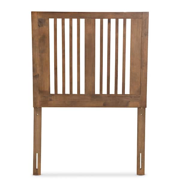 Baxton Studio Harena Ash Walnut Twin Headboard