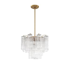 Addis 4-Light Aged Brass Chandelier