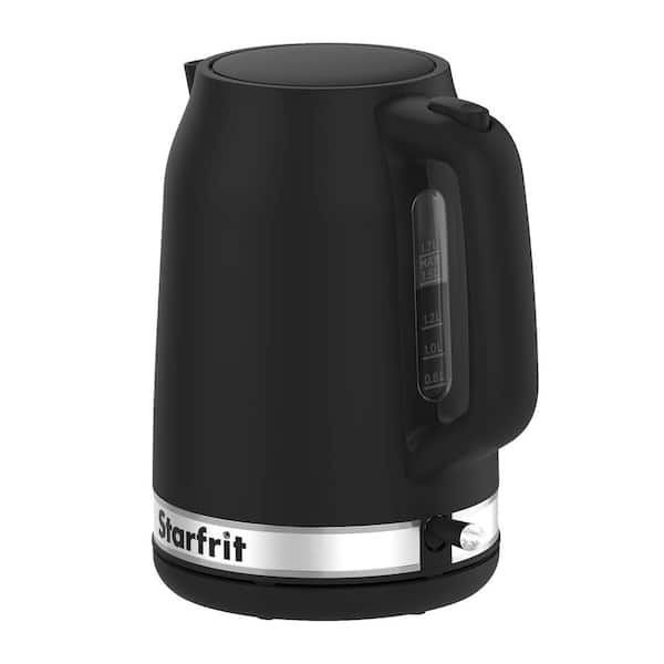Starfrit 7-Cups Black Corded Electric Kettle