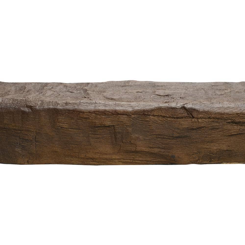 Medium Oak Hand Hewn Faux Wood Beam 13' Long