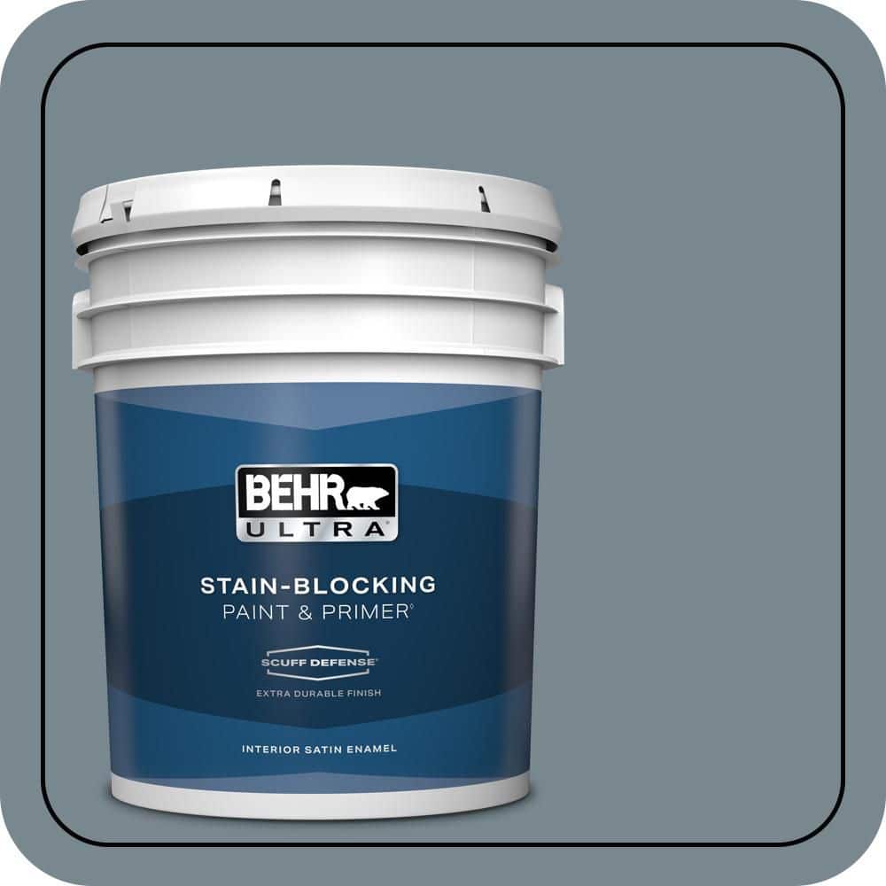 5 gal. #N470-5 Norwegian Blue Extra Durable Satin Enamel Interior Paint & Primer price history on PriceWatchPro