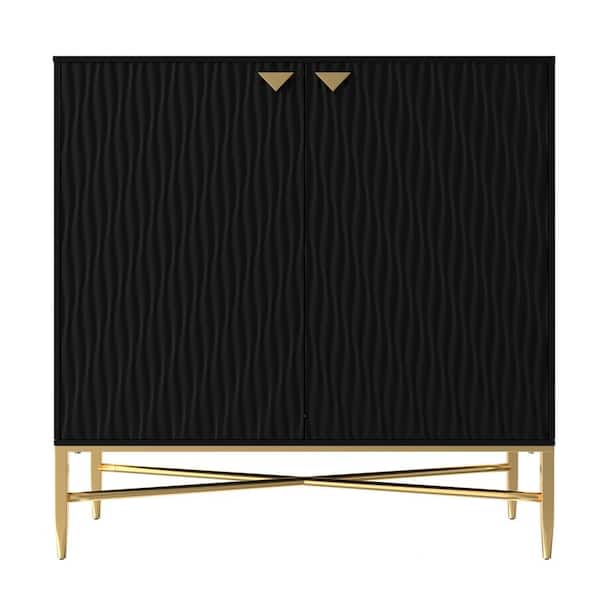 Black 33 in. Storage Cabinet