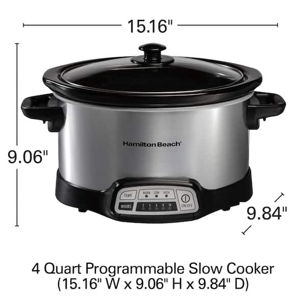 Crockpot 4 Qt. Cook & Carry Stainless Steel Slow Cooker - Delta Lumber