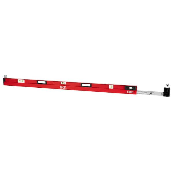 79 in. to 144 in. REDSTICK Expandable Box Beam Level with 8 in. x 12 in. Framing Square