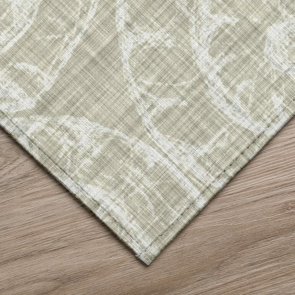 Surfside Beige 10 ft. x 14 ft. Geometric Indoor/Outdoor Area Rug