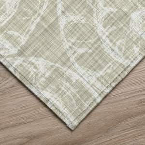 Surfside Beige 2 ft. 3 in. x 7 ft. 6 in. Geometric Indoor/Outdoor Area Rug