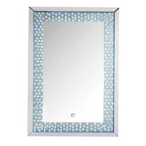 47 in. H x 32 in. W Modern Rectangle Framed Accent Mirror