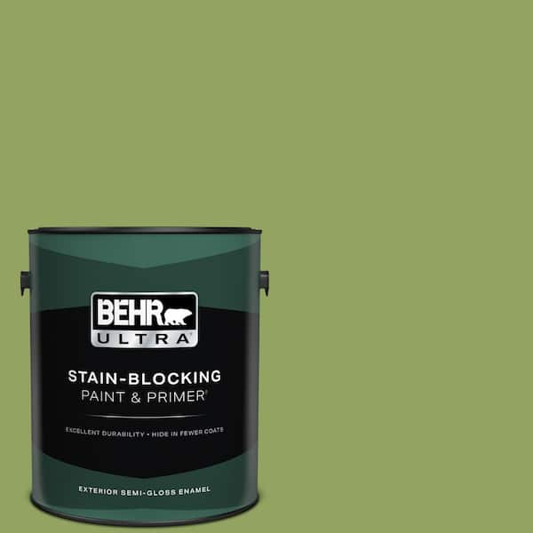 BEHR ULTRA 1 gal. #PPU10-04 New Bamboo Semi-Gloss Enamel Exterior Paint & Primer