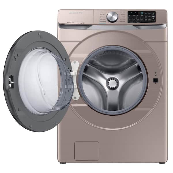 Samsung WF45B6300AW 27 Inch Smart Front Load Washer with 4.5 Cu. Ft.  Capacity, 10 Washing Cycles, Steam Cycle, Sanitize, Quick Wash, Self  Clean+, Super Speed Wash, ADA Compliant, and Energy Star® Rated: White