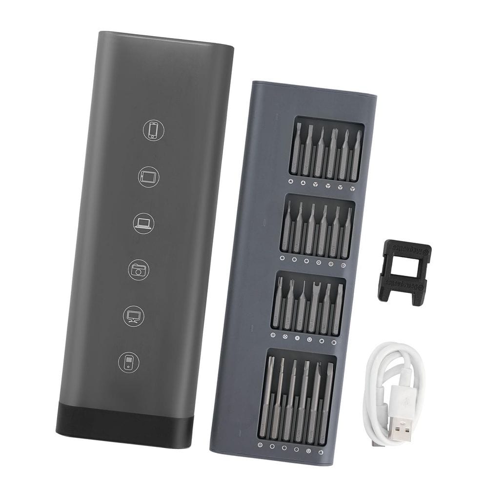 Electric Precision Screwdriver Set, 48 Magnetic S2 Bits, Mini Screwdriver with Box, LED, Type-C Charging for Phone price history on PriceWatchPro