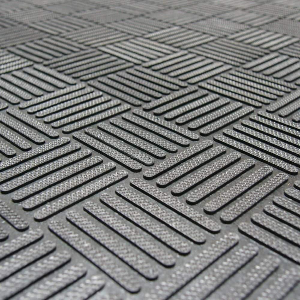 Dura-Scraper Black Rubber 3' x 5' Outdoor Entrance Mat