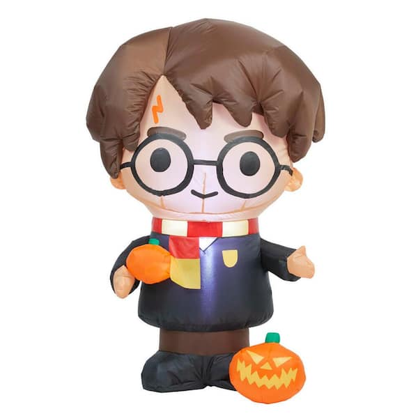 Gemmy 3.2 ft Harry Potter Holding Pumpkin Halloween Inflatable