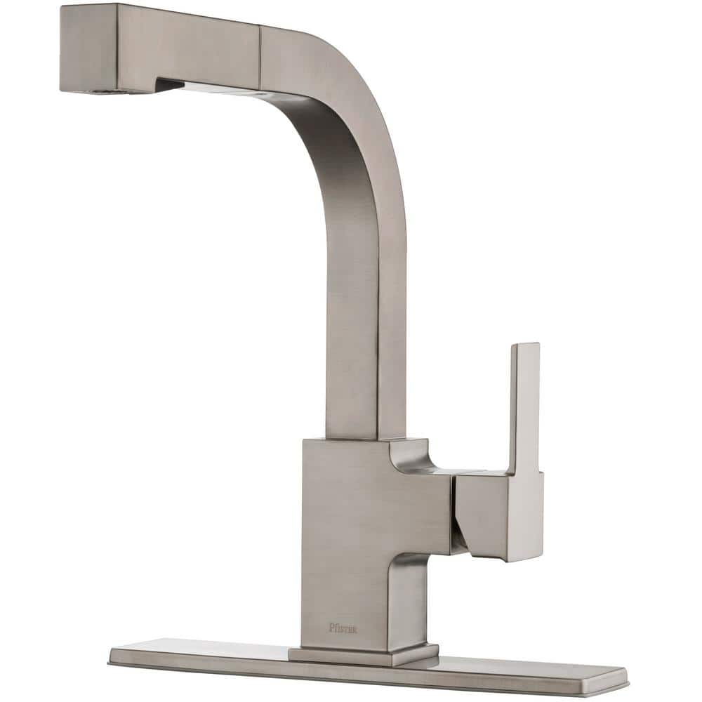 Stainless Steel Single Handle Pull-Out Kitchen Faucet
