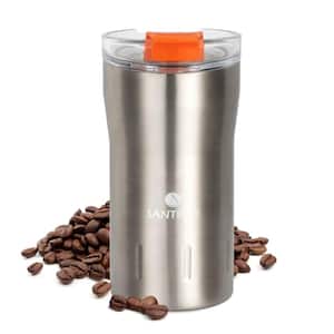 12 oz. Stainless Steel Insulated Coffee Mug with Flip Lid in Silver, Double Wall Vacuum Mug
