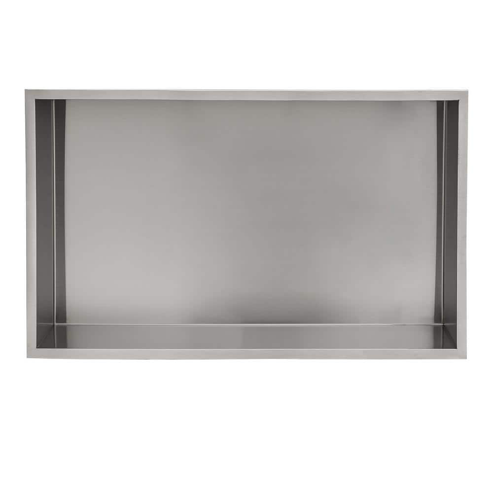 Lordear 22 x 18 Bathroom Shower Niche Stainless Steel Niche Recessed Shower  Shelf for Bathroom Storage