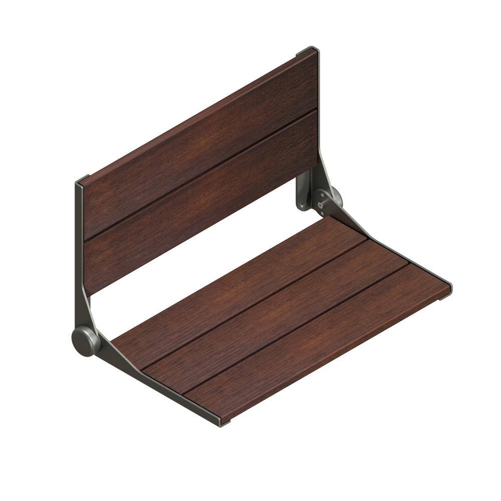 SerenaSeat 26 in. Folding Bamboo Shower Seat, ADA Compliant, Support Up to 400 Lbs. in Matte Grey price history on PriceWatchPro