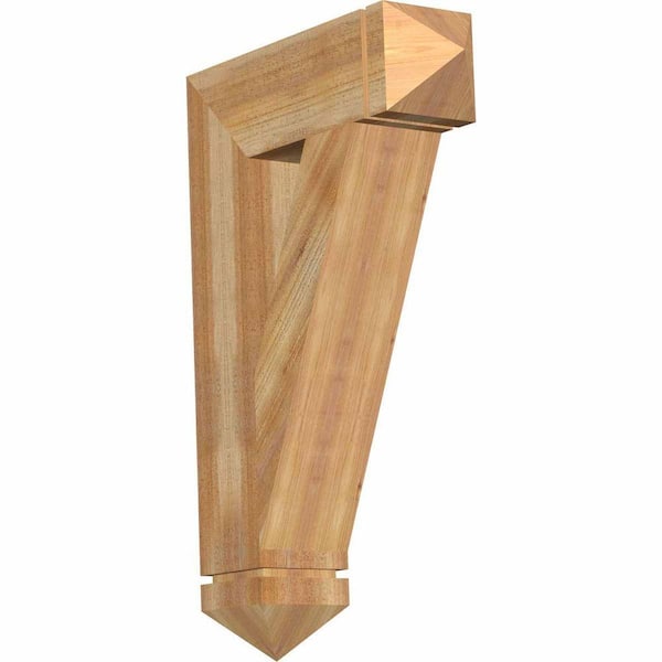 Ekena Millwork 6 in. x 34 in. x 22 in. Western Red Cedar Traditional Arts and Crafts Rough Sawn