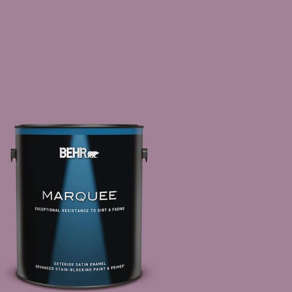 BEHR MARQUEE 1 gal. #PMD-82 Violet Bouquet Satin Enamel Exterior Paint & Primer