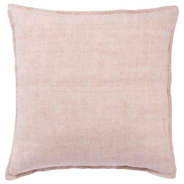 Jaipur Living Bay Solid Light Pink Down Throw Pillow 22 inch