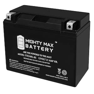 12-Volt 21 Ah 350 CCA Rechargeable Sealed Lead Acid (SLA) Powersport Battery