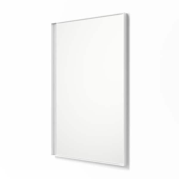 better bevel 30 in. x 40 in. Metal Framed Rectangular Bathroom Vanity Mirror in White