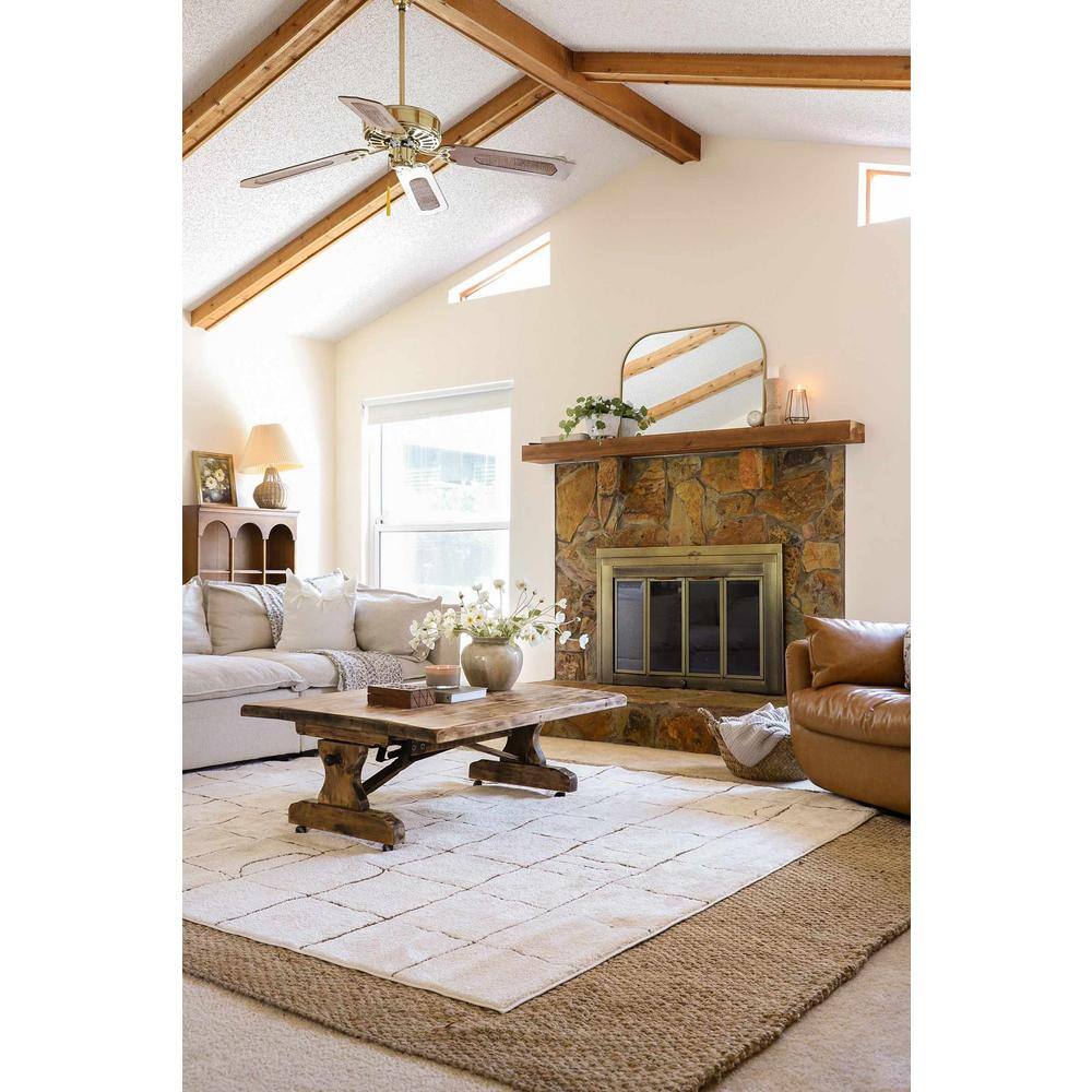 Handmade Natural Jute Braided Rectangle Rug 3'6" x 5'6"