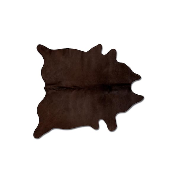 natural Geneva Chocolate 6 ft. x 7 ft. Cowhide Rug