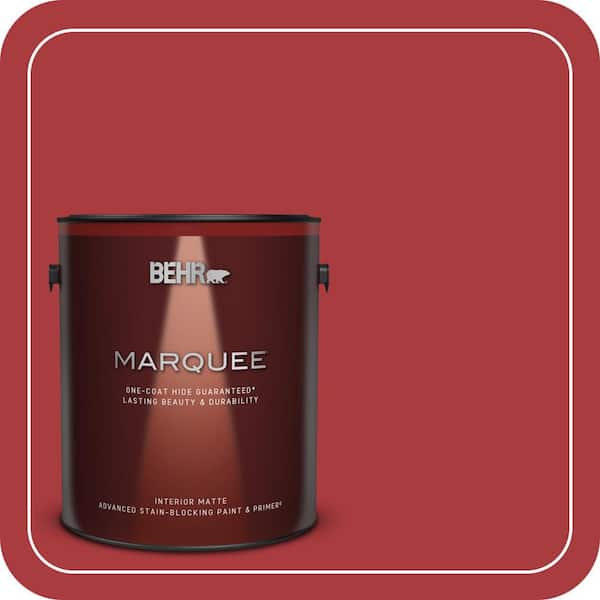 BEHR MARQUEE 1 gal. #S-G-160 California Poppy Matte Interior Paint & Primer