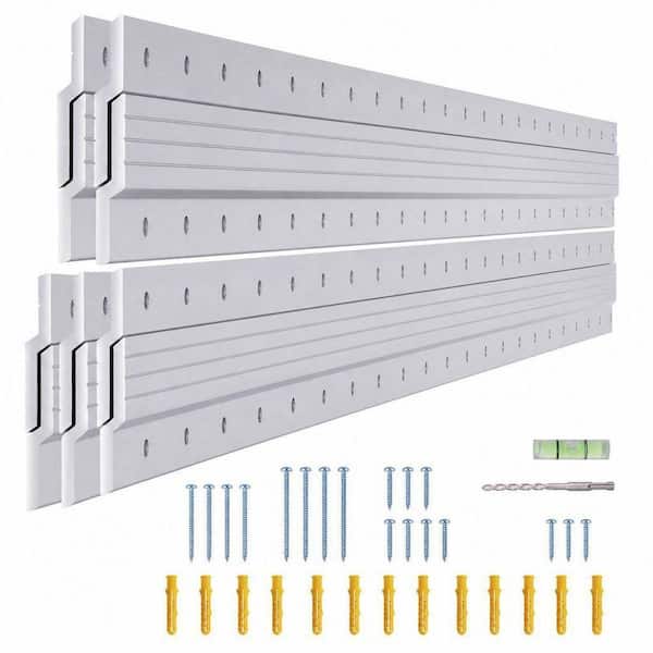 Wudkey 41 in. Heavy Duty French Cleat Hanger, Aluminum Z-Clips