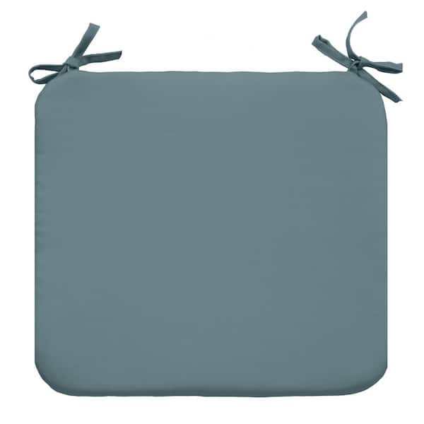 OUTDOOR DECOR BY COMMONWEALTH Vintage Blue Outdoor Cushion Bistro Cushion in Grey 17 x 17 - Includes 2-Bistro Cushions
