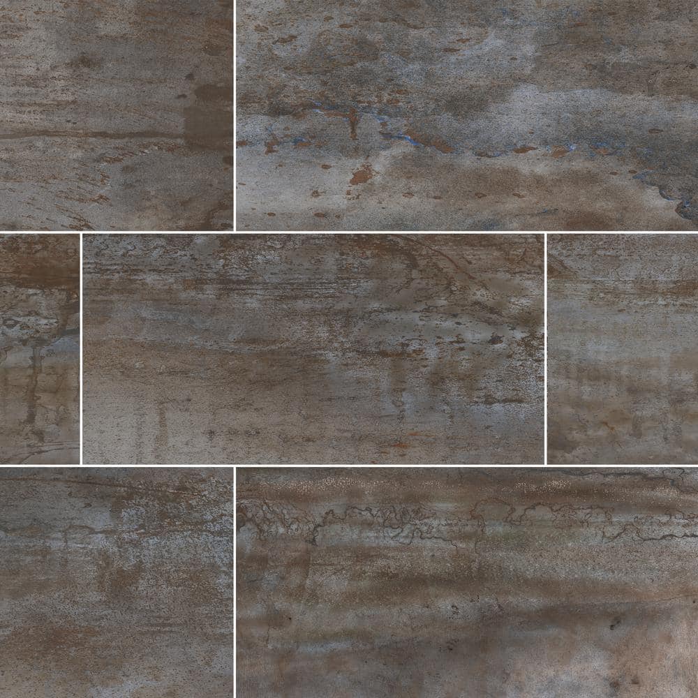 Take Home Tile Sample - Metallic Ferro 4 in . x 4 in . Matte Porcelain Floor and Wall Tile price history on PriceWatchPro