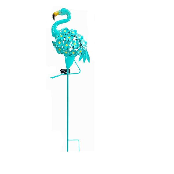 Flamingo Gifts Solar Lights Garden Stake, Egg Blue