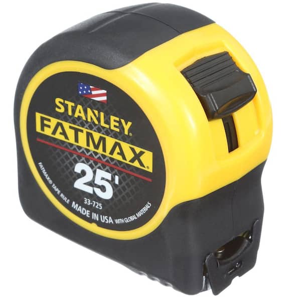Stanley 25 ft. FATMAX Tape Measure 33-725Y - The Home Depot