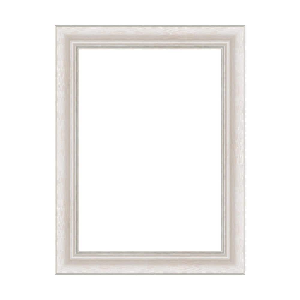Mirror Makeover Trio Whitewash Silver 19.25 in. W x 25.25 in. H Bathroom Mirror Frame Border Kit-Fits a 18 x 24 mirror price history on PriceWatchPro