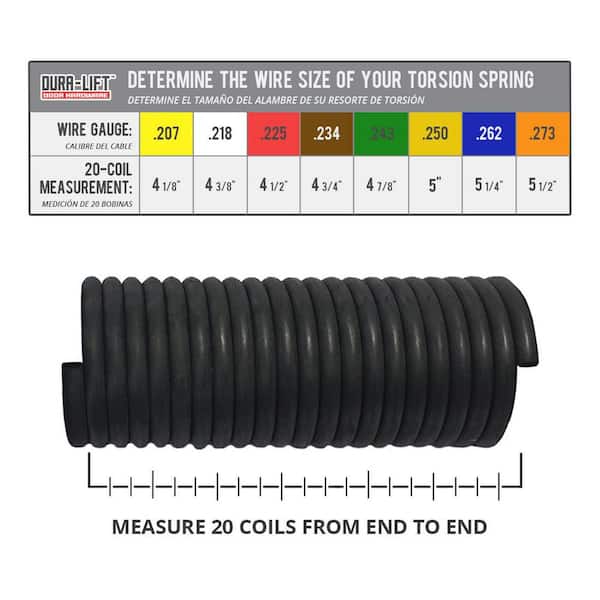 DURA-LIFT 0.225-in x 2-in Left and Right Wound 2-Pack Red Steel Garage Door Torsion Spring DURA-LIFT 0.225-in x 2-in Left and Right Wound 2-Pack Red Steel Garage Door Torsion Spring