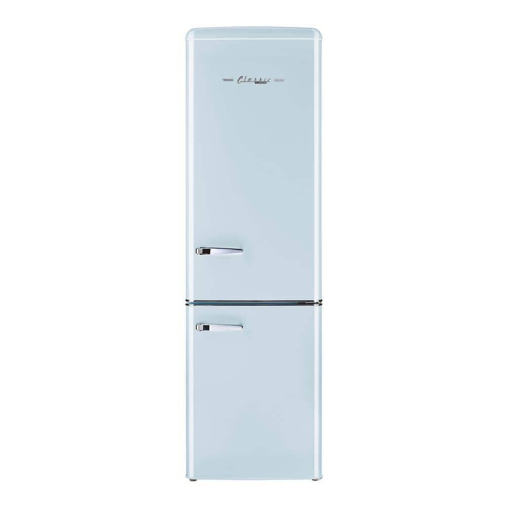 Unique Appliances Classic Retro 21.6 in. 8.7 cu. ft. Retro Bottom Freezer Refrigerator in Powder Blue, ENERGY STAR