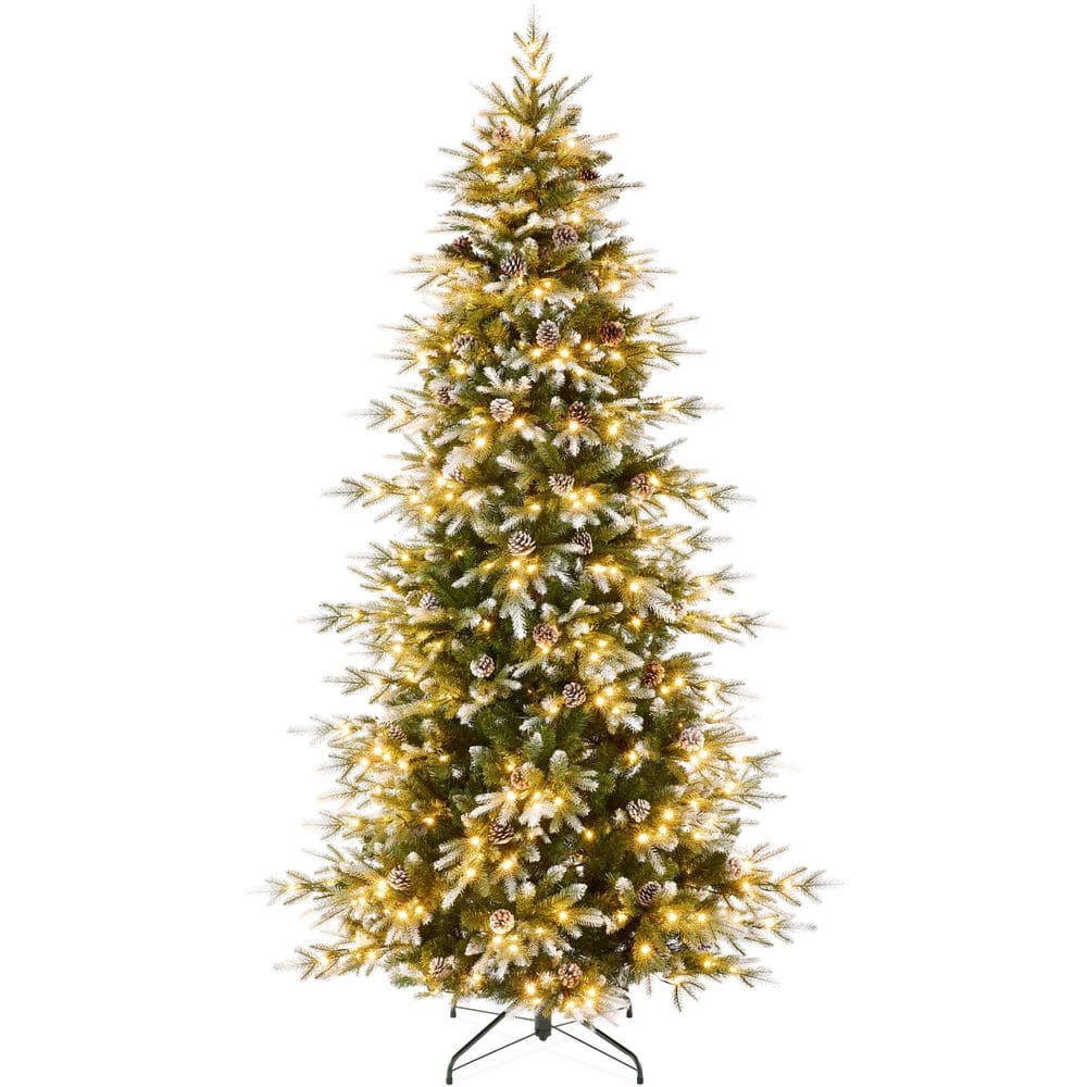4.5ft. Green Pre-Lit LED Aspen Noble Fir Artificial Christmas Tree with 150 Color + Clear Lights price history on PriceWatchPro