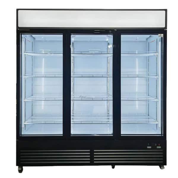 Cooler Depot 78 in. 72 cu. ft. Commercial 3-Glass Door