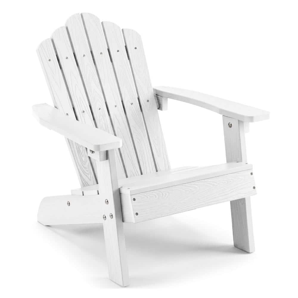 21.5 in. HIPS Kids Adirondack Chair with Tilted High Backrest and 165 lb. Capacity, White price history on PriceWatchPro