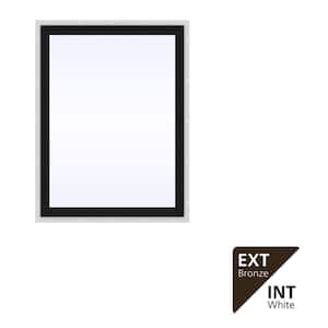 JELD-WEN 36 in. x 36 in. V-4500 Series Black FiniShield Vinyl